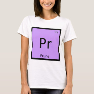 Pr - Snoei Fruit Chemie Periodiek Systeem Symbool T-shirt