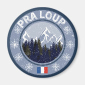 Pra-Loup Ski Station Magneet (Voorkant)