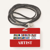 PRAA LANYARDS BADGE (Achterkant met draagriem)