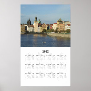 Praag 2012 Een Pagina Kalender Poster