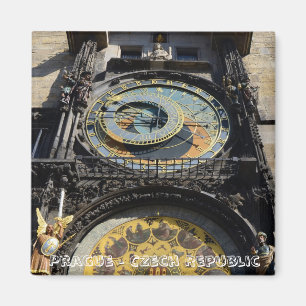 Praag, astronomische klok (Fridge Magnet) Magneet