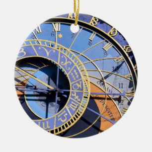 Praag - Astronomische klok - Orloj (Kerstmis) Keramisch Ornament