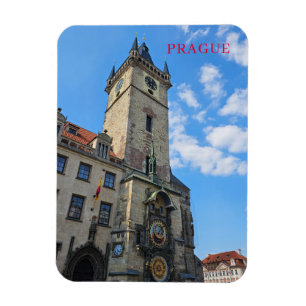 Praag Astronomische Klok uitzicht magneet