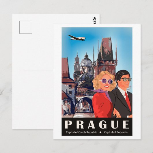 Praag Briefkaart (Voorkant / Achterkant)