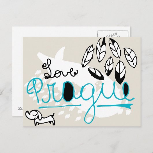 Praag Briefkaart (Voorkant / Achterkant)