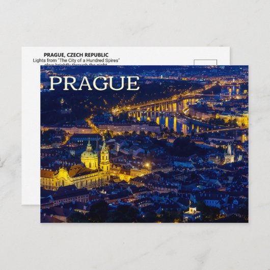 Praag, Briefkaart Tsjechië (Voorkant / Achterkant)