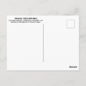 Praag, Briefkaart Tsjechië (Achterkant)