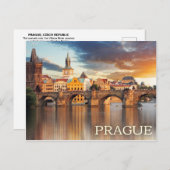 Praag, Briefkaart Tsjechië (Voorkant / Achterkant)