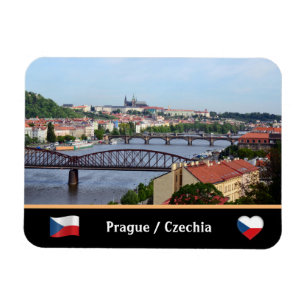 Praag, Castle & River Bridges / Tsjechië Magneet