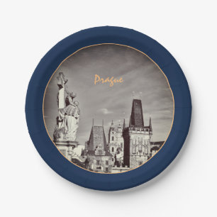 Praag & Charles Bridge, Christus, Castle/Tsjechisc Papieren Bordje