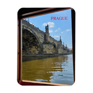 Praag Charles Bridge ingelijst uitzicht magneet