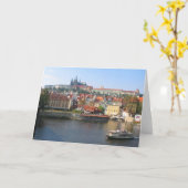 Praag Charles Bridge View Kaart (Gele Bloem)