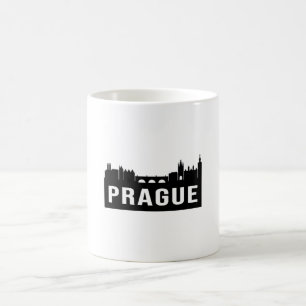 Praag City CityScène Skyline Reizen Grappig cadeau Koffiemok
