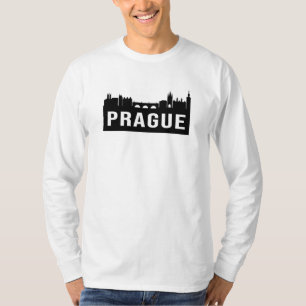 Praag City CityScène Skyline Reizen Grappig cadeau T-shirt