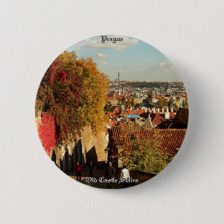 Praag - de Oude Button van de Treden van het