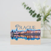 Praag: Evening Skyline Briefkaart (Staand voorkant)