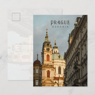 Praag Historische Architectuur, Tsjechië reis Briefkaart