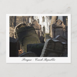Praag, joodse begraafplaats, oude stad / Tsjechisc Briefkaart