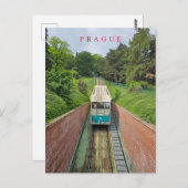 Praag kabelbaan uitzicht briefkaart (Voorkant / Achterkant)