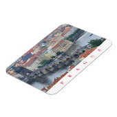 Praag Karelsbrug panoramisch uitzicht magneet (Linkerzijde)