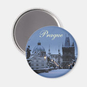 Praag koelkast magneet (Voorkant / Achterkant)