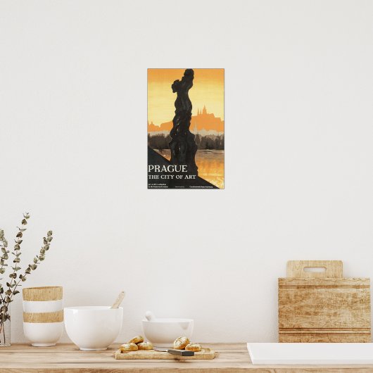 Praag, kunststad poster (Keuken)