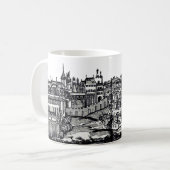 Praag middeleeuwse hoofdstad van Tsjechië Koffiemok (Voorkant links)