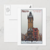 Praag - Old Town Hall Briefkaart (Voorkant / Achterkant)