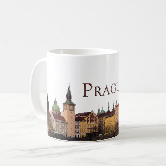 Praag: Old Town Skyline Koffiemok (Voorkant links)