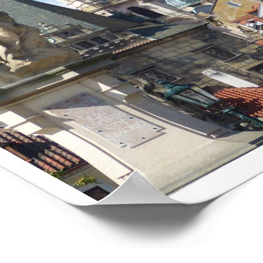 Praag, Old Town Square, Rooftops Poster (Hoek)