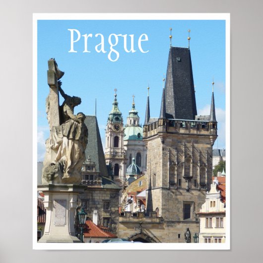Praag, Old Town Square, Rooftops Poster (Voorkant)