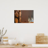 Praag op nachtdruk poster (Keuken)