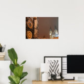 Praag op nachtdruk poster (Thuiskantoor)