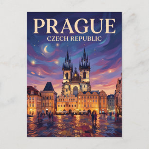 Praag Oude Stad Plein Tsjechië Briefkaart