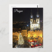 Praag oude stadsplein briefkaart (Voorkant / Achterkant)