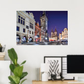 Praag Oude Stadsplein, klokkentoren Poster (Thuiskantoor)