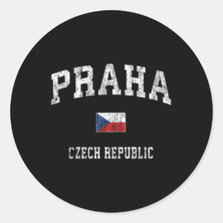 Praag Praag Tsjechië Atletische Sport Ronde Sticker