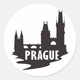 Praag Ronde Sticker