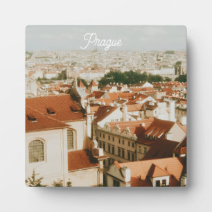 Praag stadsgezicht souvenir fotoplaat