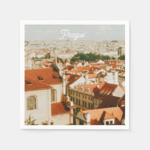 Praag stadsgezicht souvenir servet