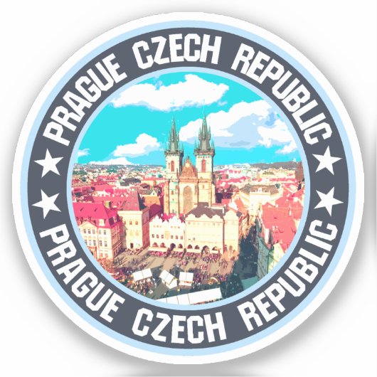 Praag Sticker (Voorkant)