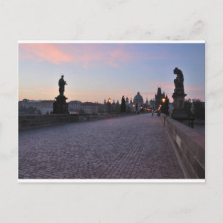Praag tegen zonsopgang briefkaart