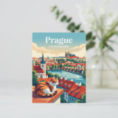 Praag Tsjechië Briefkaart (Staand voorkant)