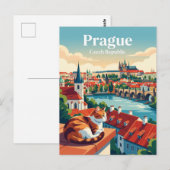 Praag Tsjechië Briefkaart (Voorkant / Achterkant)