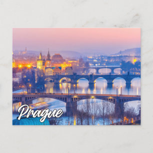 Praag, Tsjechië Briefkaart