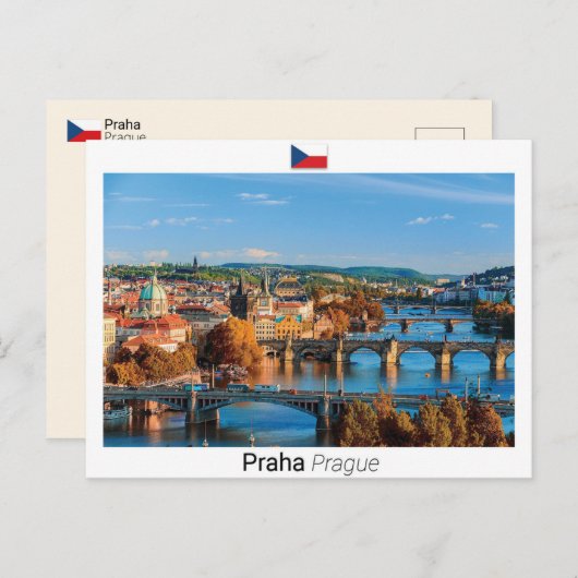 Praag - Tsjechië Briefkaart (Voorkant / Achterkant)