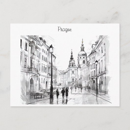 Praag Tsjechië Briefkaart (Voorkant)