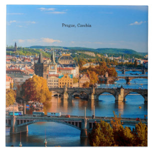 Praag Tsjechië Bruggen Tegeltje