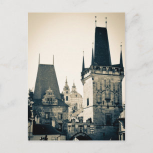 Praag, Tsjechië - Charles Bridge Tower Gate Briefkaart