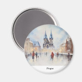 Praag Tsjechië Magneet (Voorkant / Achterkant)